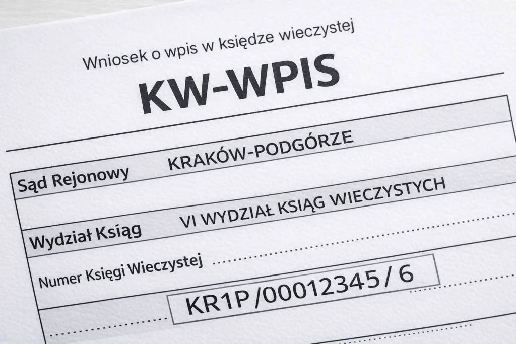 Jak poprawnie wypełnić nagłówek wniosku KW-WPIS