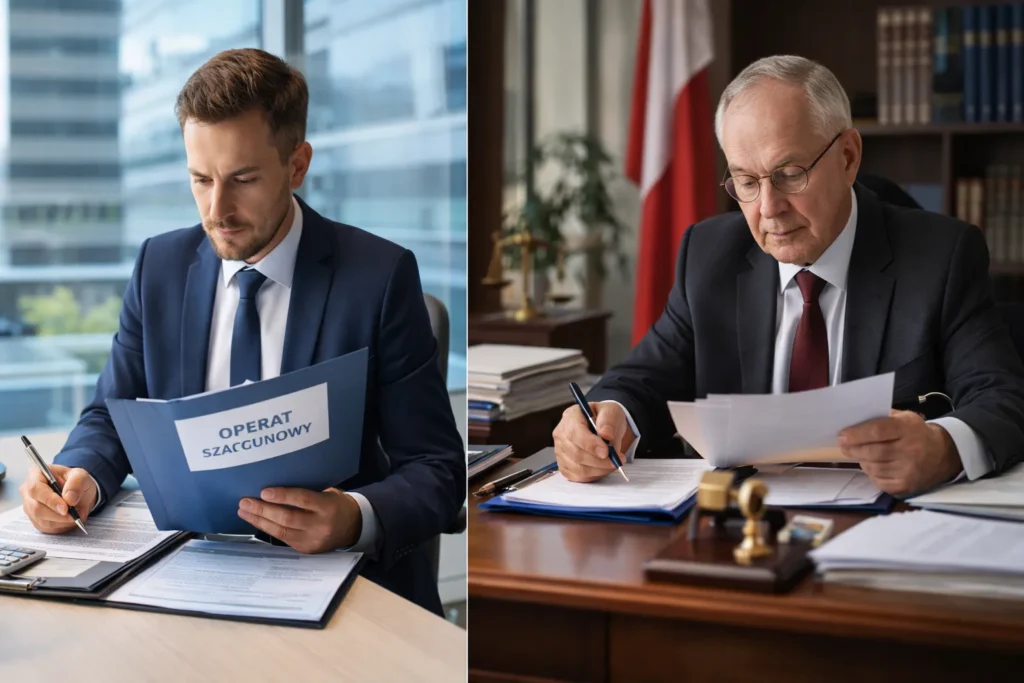 офис банка с сотрудником, проверяющим документы