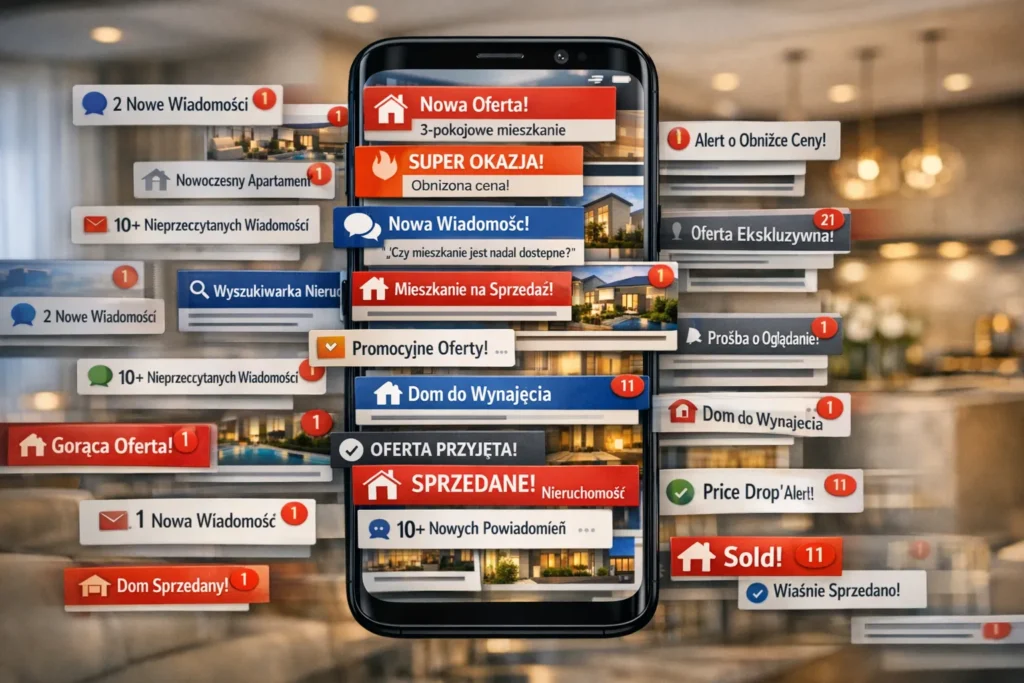Na ekranie smartfona teraz widnieją komunikaty